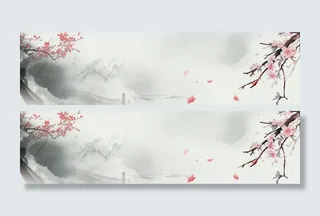 中国风背景仙侠桃花背景高清