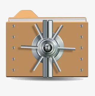 锁上的文件夹免抠