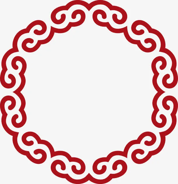 中国风圆环免抠