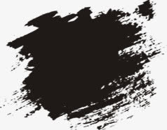 水墨笔刷图片免抠装饰墨迹笔触元素