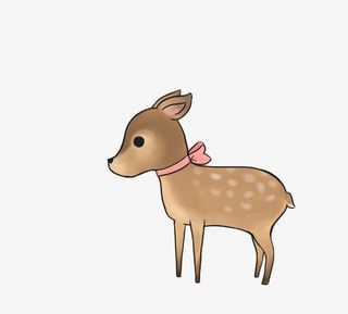 卡通小鹿免抠