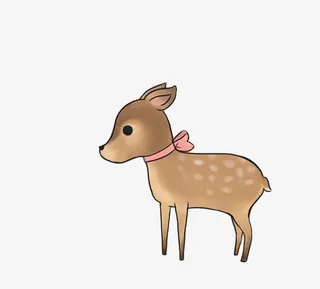 卡通小鹿免抠