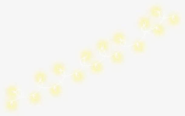 节日彩灯串免抠