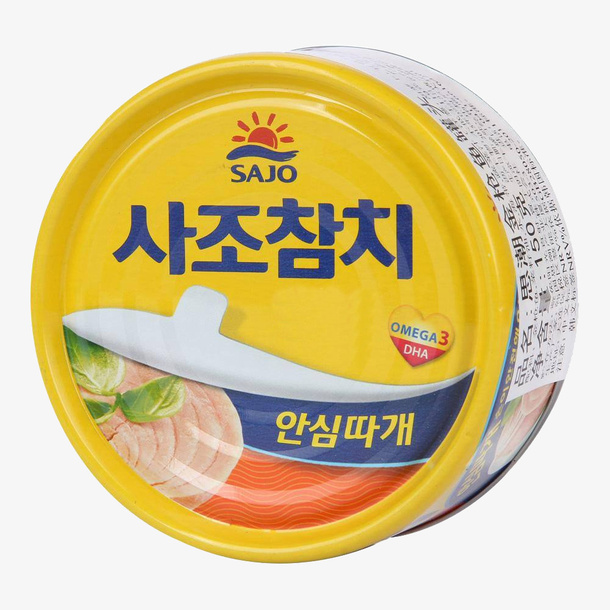 韩国金枪鱼罐头正面图免抠