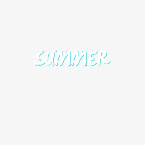英文SUMMER艺术字免抠