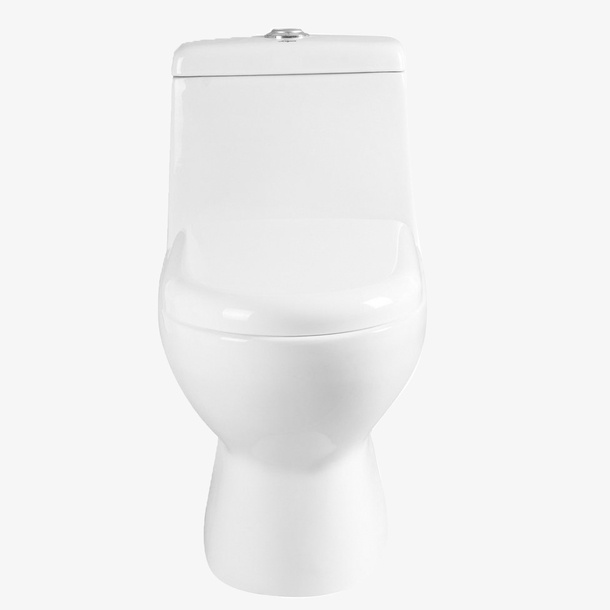 正面摄影图乳白色马桶免抠素材免抠