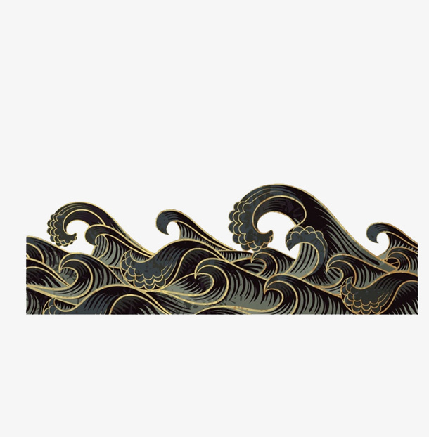 手绘云纹免抠