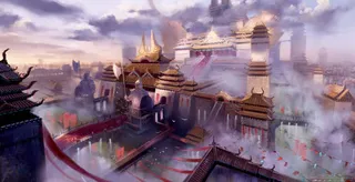 皇宫外面渲染效果城墙免抠