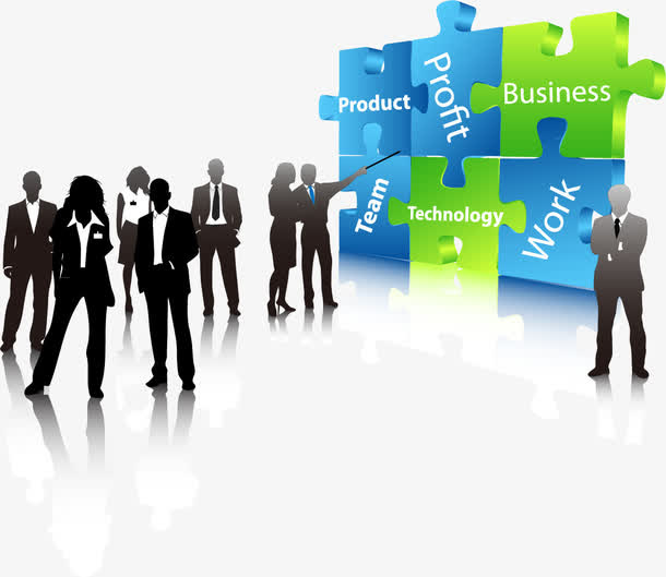 商务人士剪影素材免抠