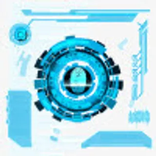 蓝色科技感安全系统矢量图免抠