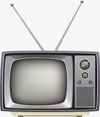 黑白电视屏免抠