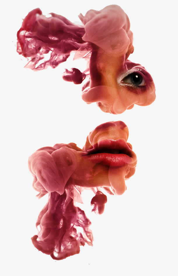 唯美油墨肖像免抠