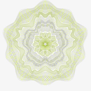 绿色防伪花纹免抠