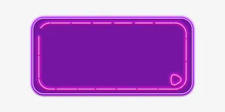 紫色发光标题框免抠