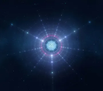 蓝色神秘光效科技免抠