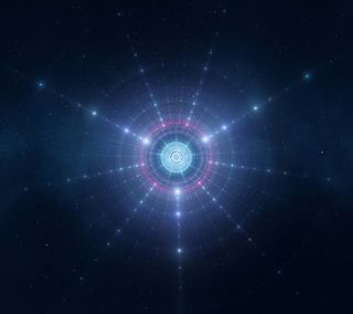 蓝色神秘光效科技免抠