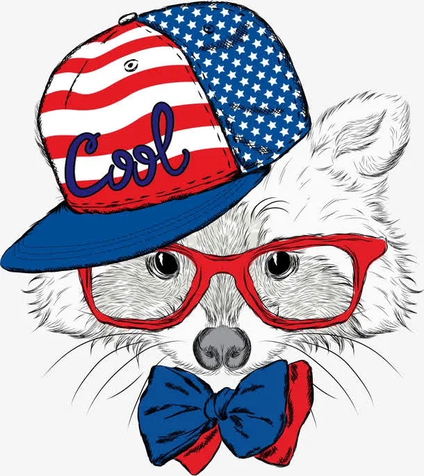 时尚素描动物矢量素材免抠