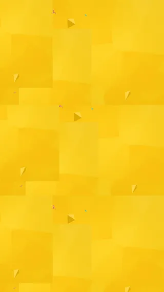黄色扁平几何H5背景高清