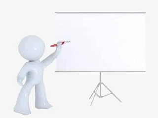 卡通小白人讲解知识图免抠