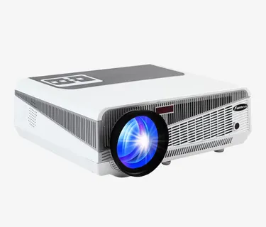 蓝色镜头的投影仪免抠