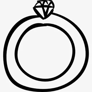 结婚戒指图标免抠