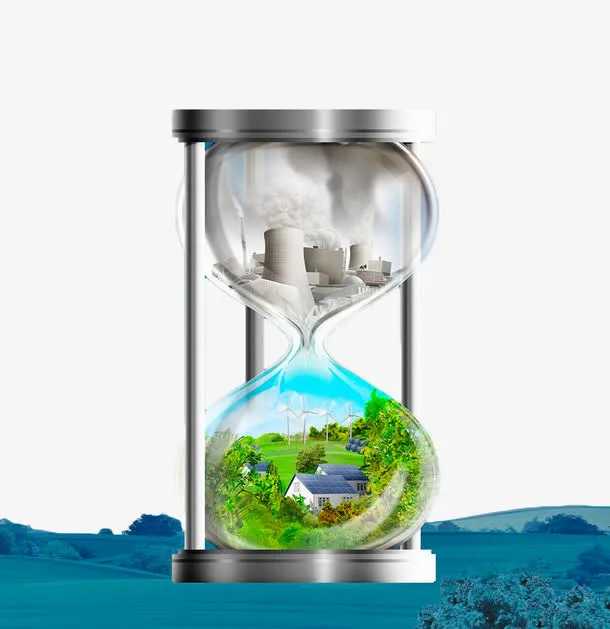 创意能源利用沙漏免抠