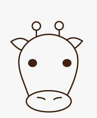 手绘牛头素材免抠