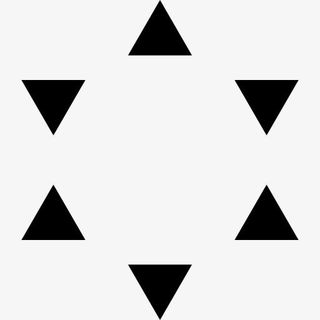 星的六个小三角形图标免抠