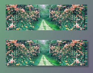 梦幻公园小路背景高清