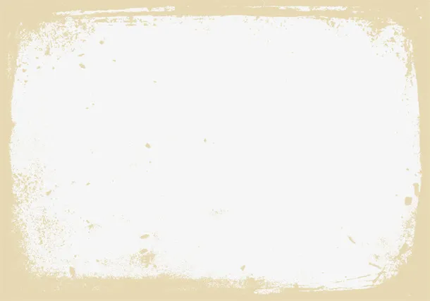 黄色磨砂框架免抠