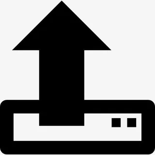 上传标志上箭头和硬盘图标免抠