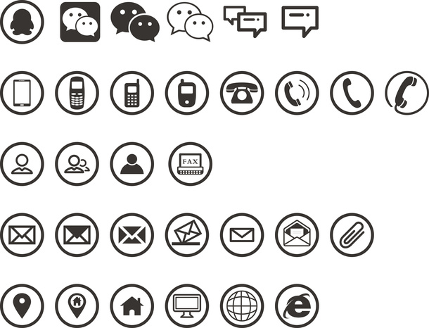 矢量联系标志免抠