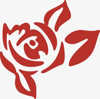 矢量红色玫瑰花免抠