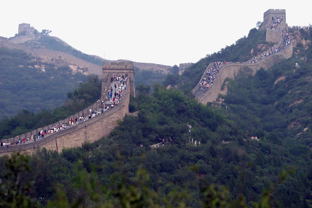 八达岭长城远景免抠