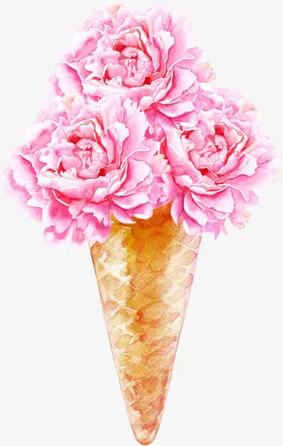 文艺清新花草海报设计装饰免抠