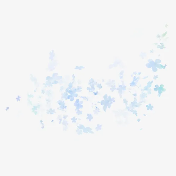 蓝色小花免抠
