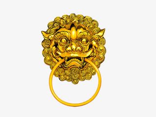 门栓 金属 中国风免抠