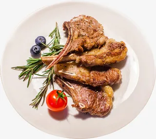 西餐羊排摆盘免抠