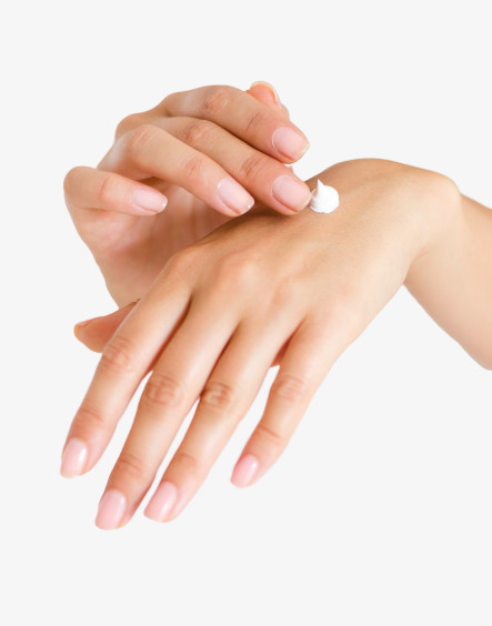 手，涂抹 演示 护肤免抠