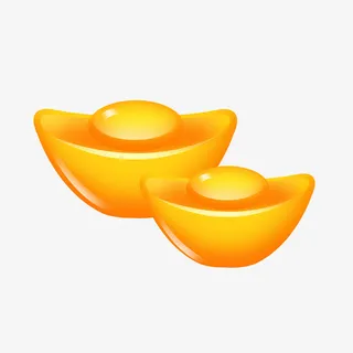 两个卡通大元宝免抠 两个卡通大元宝免抠