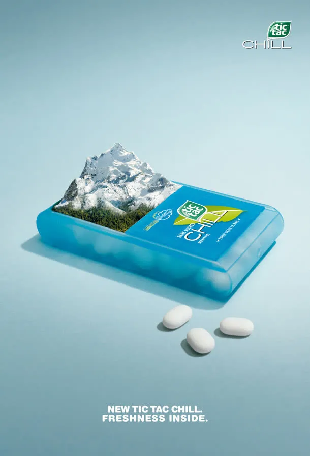 冰山模型薄荷口香糖免抠