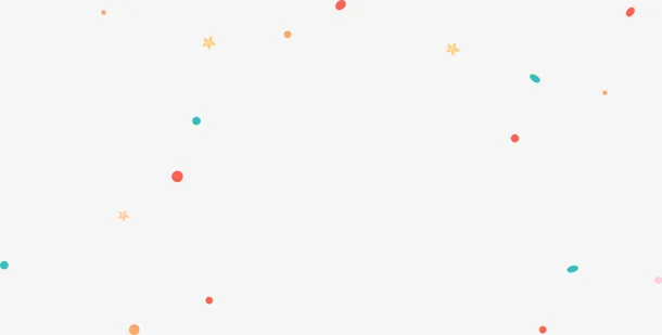 彩色卡通星星碎片免抠