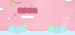 淘宝女装可爱banner背景高清