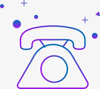 线条电话图标免抠