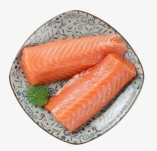 海鲜美味冰鲜鱼三文鱼免抠