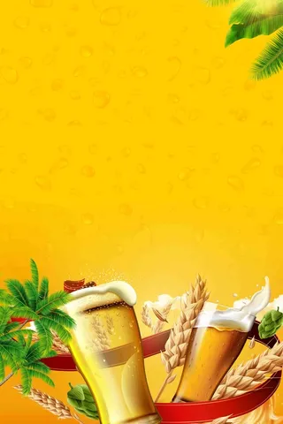 啤酒节激情畅饮创意啤酒海报高清