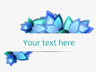 唯美花朵装饰框免抠