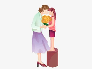 母亲节装饰图免抠