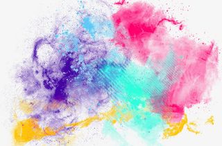 彩色粉末墨迹免抠