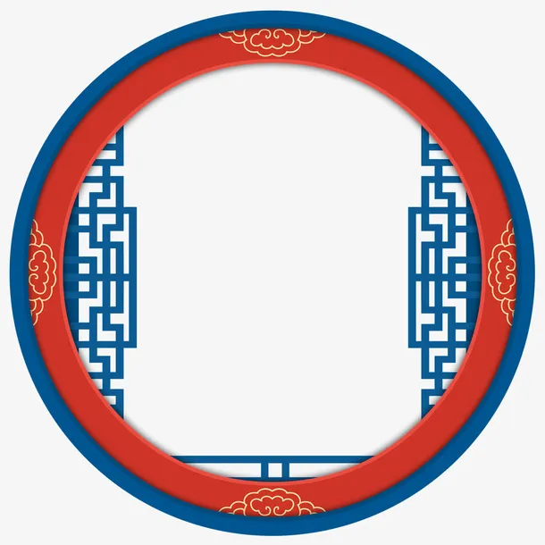 国潮中国风边框免抠